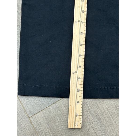 Lole Women's Black Half Zipper V-Neck Babe Robe Shift Dress Size Lg Minimalist - Picture 9 of 10